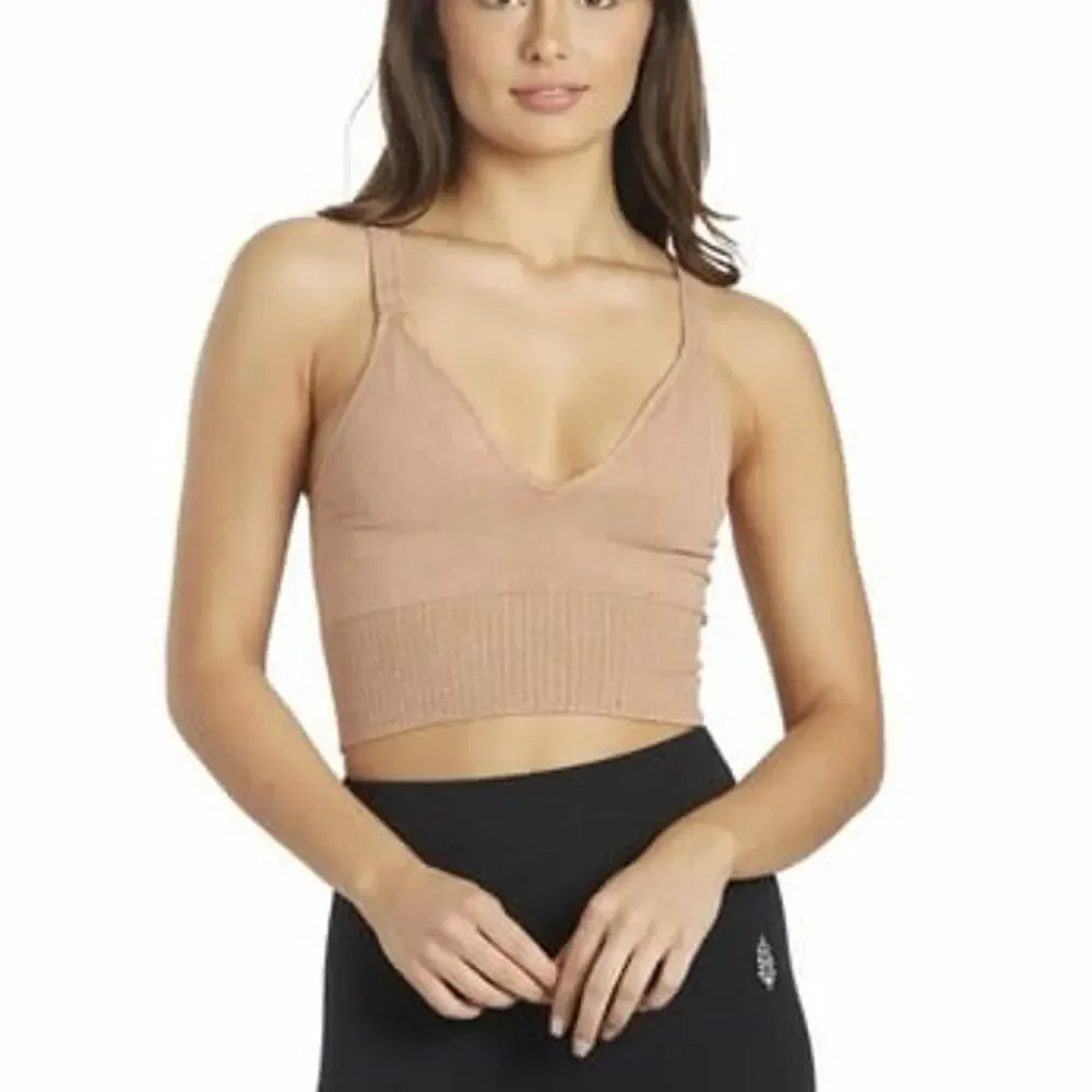 Free People Movement Good Carma Tank Top in tan Size XS/S - Picture 3 of 5